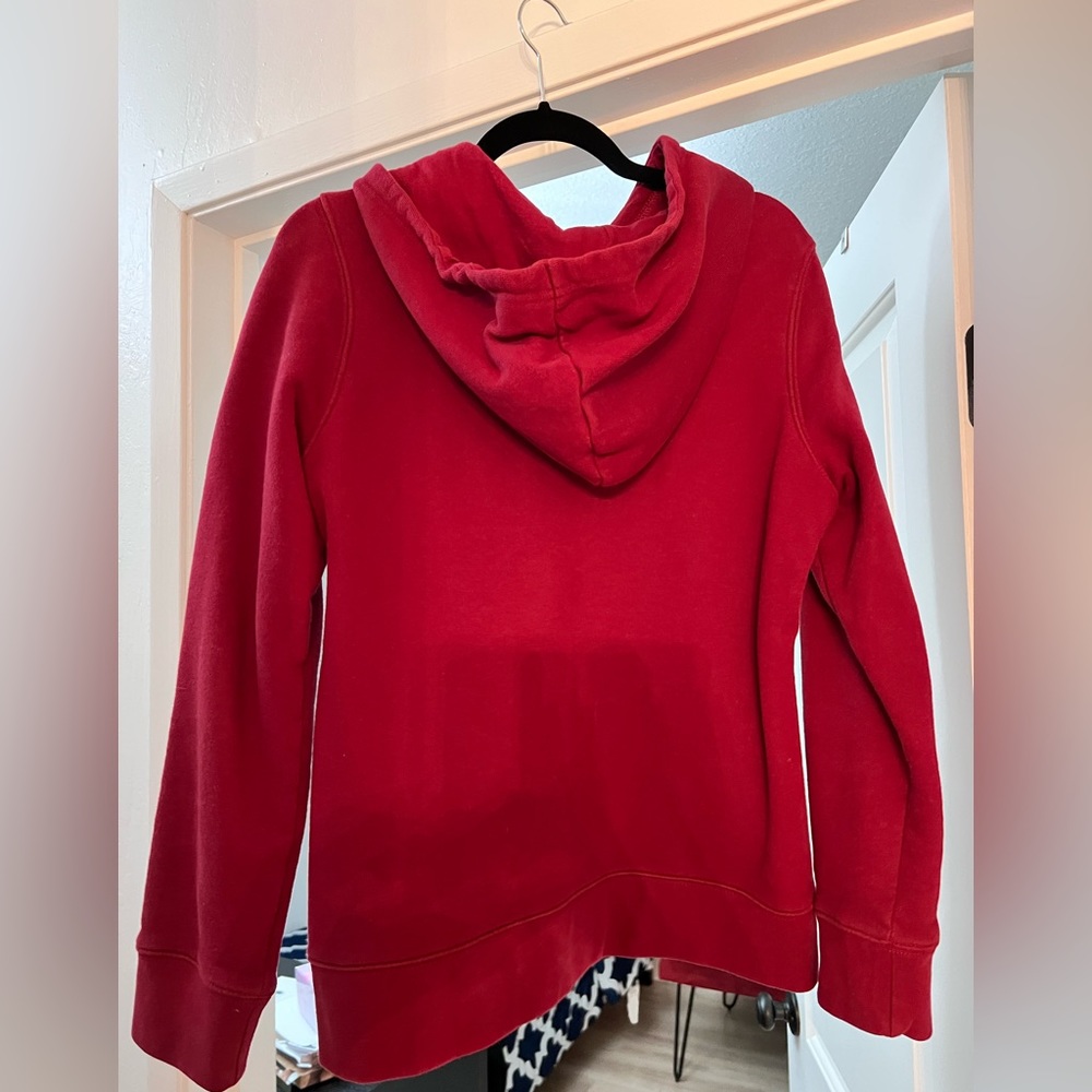 Adidas original adicolor Trefoil Hoodie in burgundy / red size 6 - Picture 2 of 3